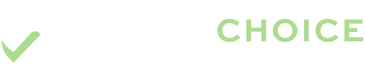 Safer Choice Cleaning logo with green leaf checkmark icon—representing non-toxic, eco-friendly carpet and upholstery cleaning services in Southern California.