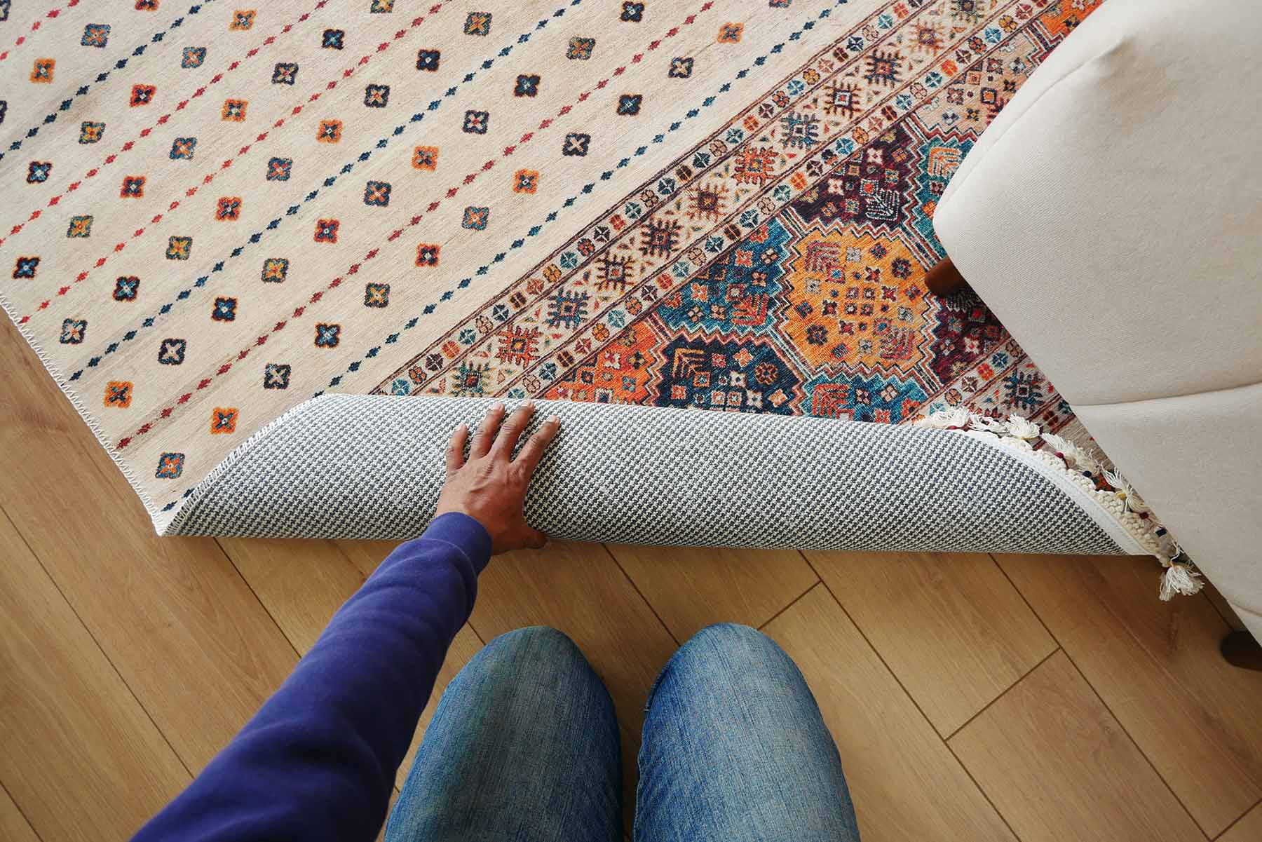 Rug cleaning and underlayment protection services for homes in Orange County, CA.